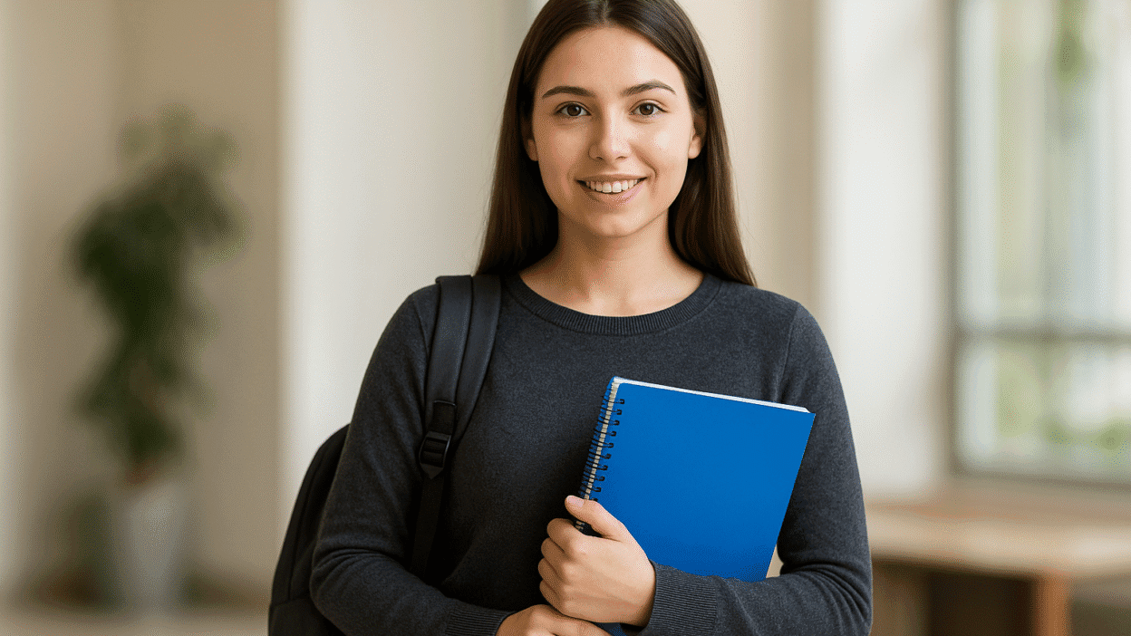 Students reviewing scholarship applications for need-based and merit-based funding
