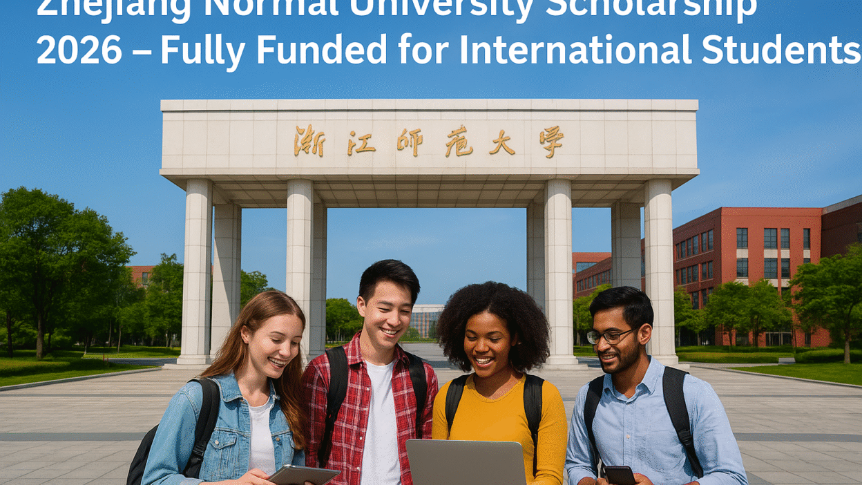 International students studying on Zhejiang Normal University campus for 2026 scholarship