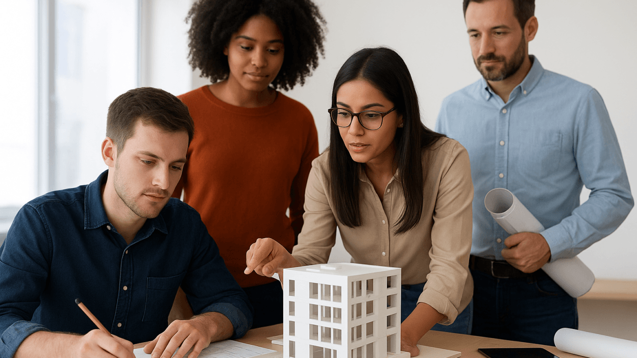 Students studying architecture and engineering for CMAA Scholarship opportunities