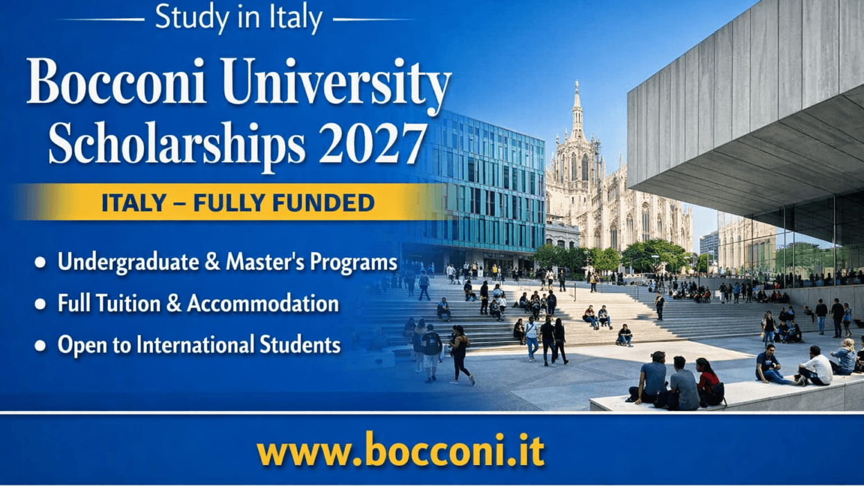 Bocconi University Scholarships 2027 in Italy, fully funded for Undergraduate and Master’s programs