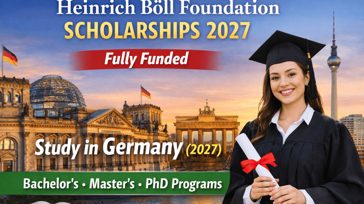 Heinrich Böll Foundation Scholarships 2027 fully funded in Germany for Bachelor’s, Master’s, and PhD programs