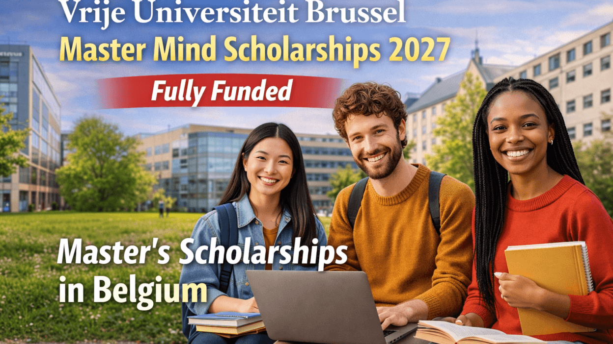 Vrije Universiteit Brussel Master Mind Scholarships 2027 fully funded for international Master’s students in Belgium